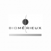 logo biomérieux noir et blanc